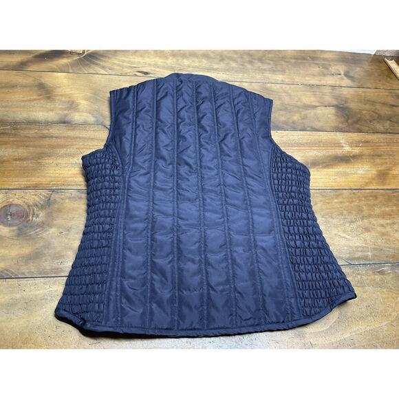 MOUNTAIN HORSE Quilted Vest Size Large Blue Horse Riding Schooling Show Warm - Picture 11 of 11
